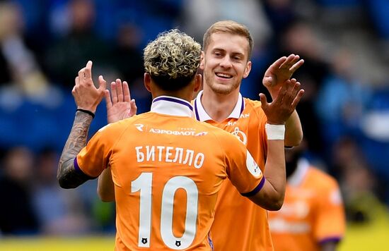Russia Soccer Premier-League Dynamo - Akron