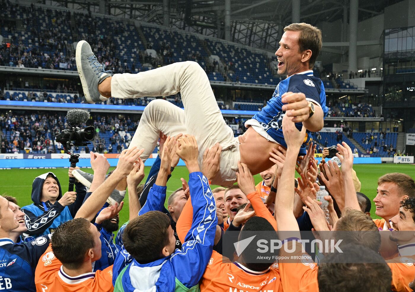 Russia Soccer Premier-League Dynamo - Akron