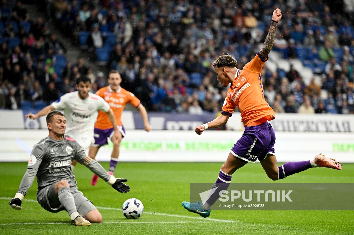 Russia Soccer Premier-League Dynamo - Akron