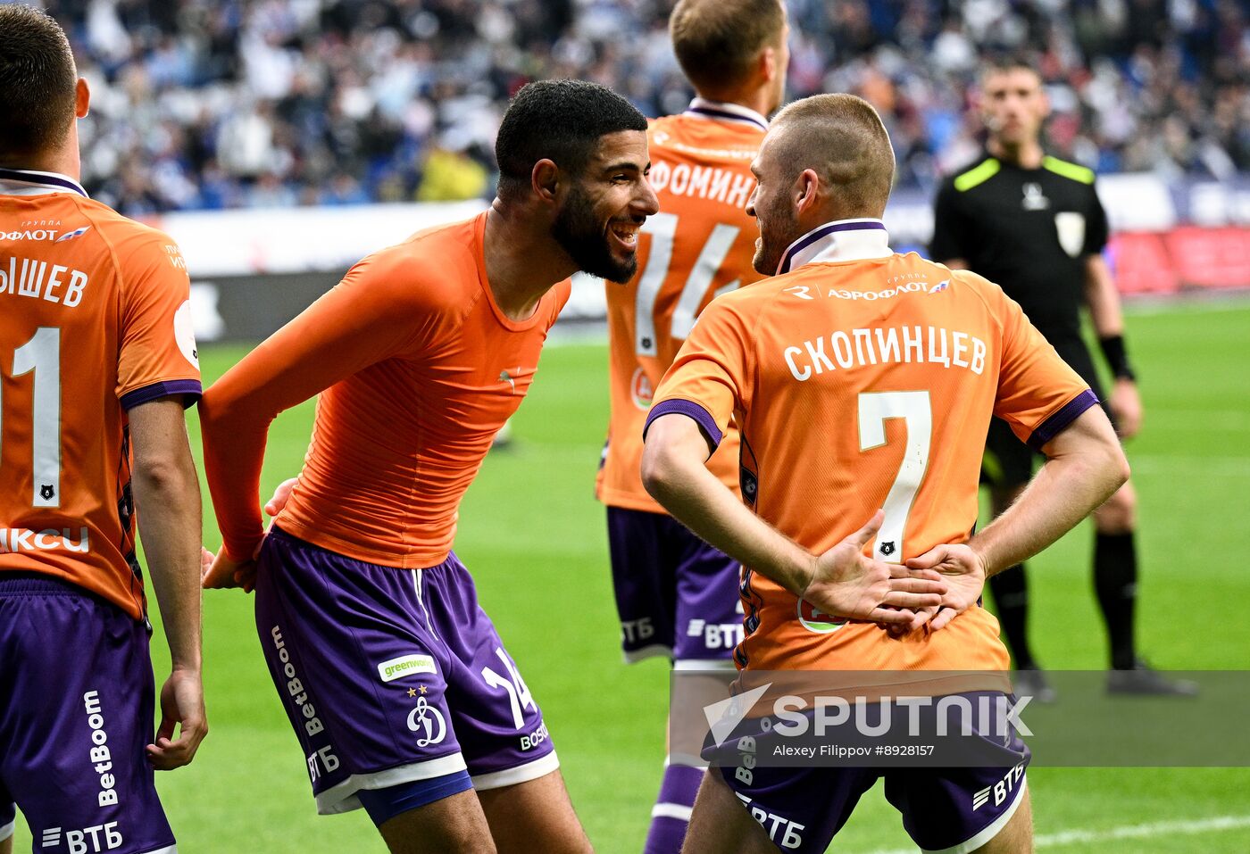 Russia Soccer Premier-League Dynamo - Akron