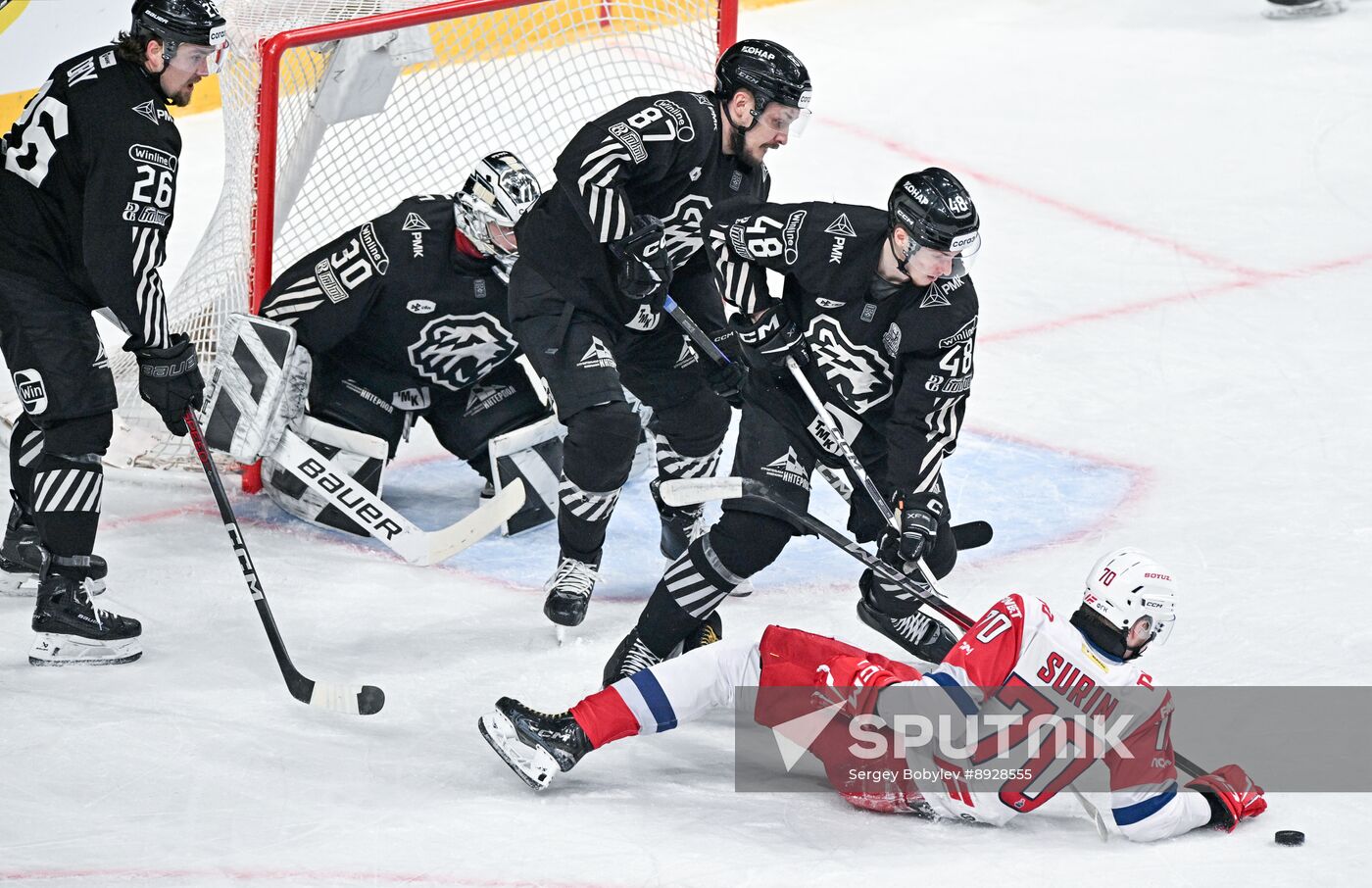 Russia Ice Hockey Kontinental League Traktor - Lokomotiv
