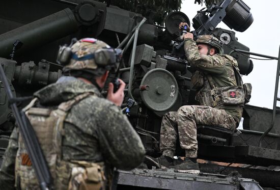 Russia Ukraine Military Operation Artillery Unit
