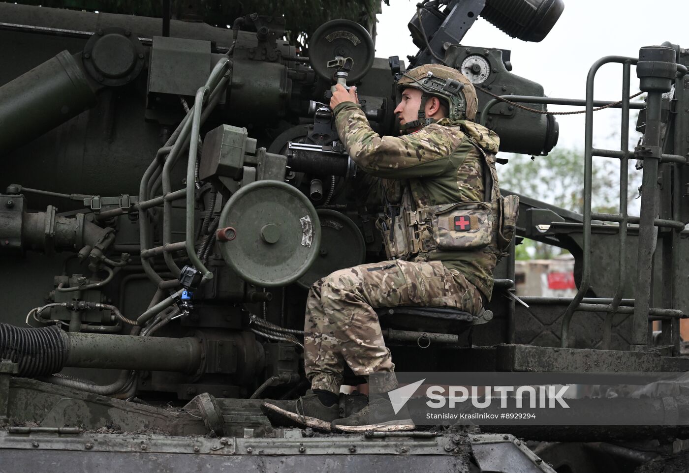 Russia Ukraine Military Operation Artillery Unit