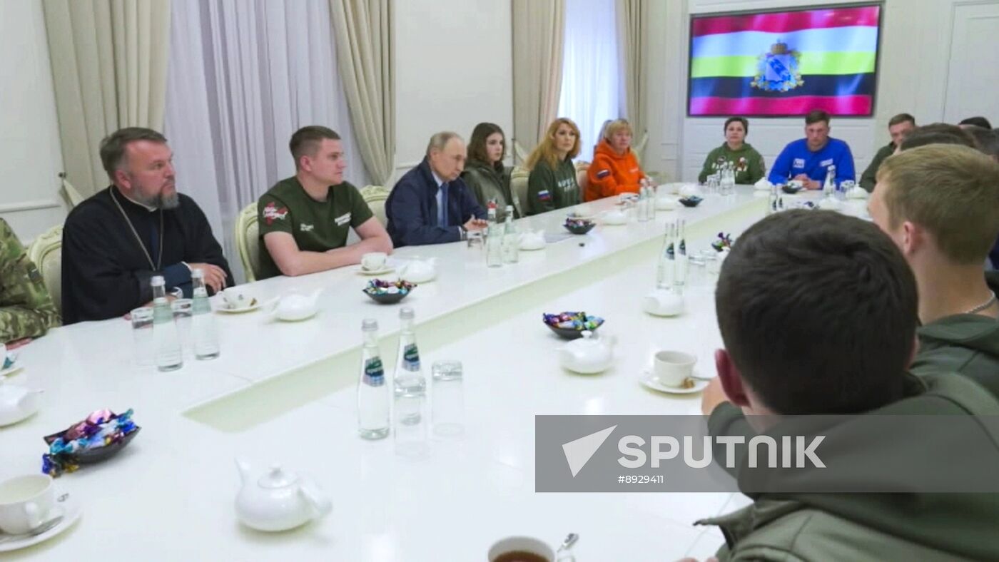 Russia Putin Kursk Region