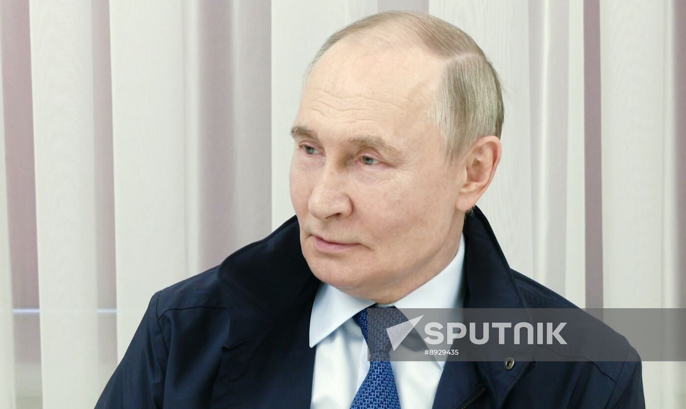Russia Putin Kursk Region