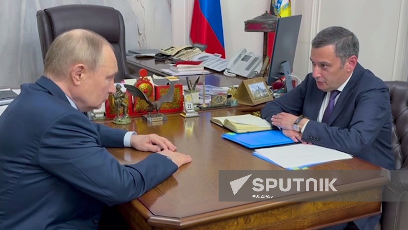Russia Putin Kursk Region