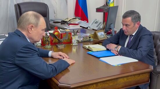 Russia Putin Kursk Region