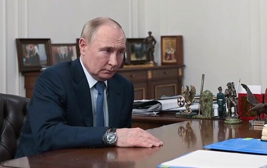 Russia Putin Kursk Region