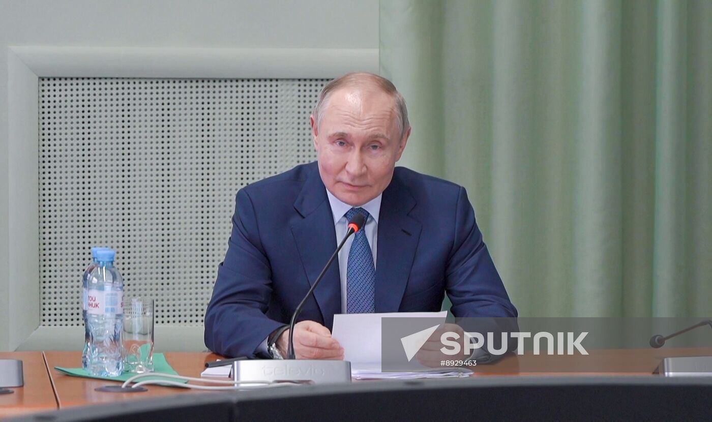 Russia Putin Kursk Region