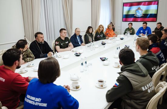 Russia Putin Kursk Region