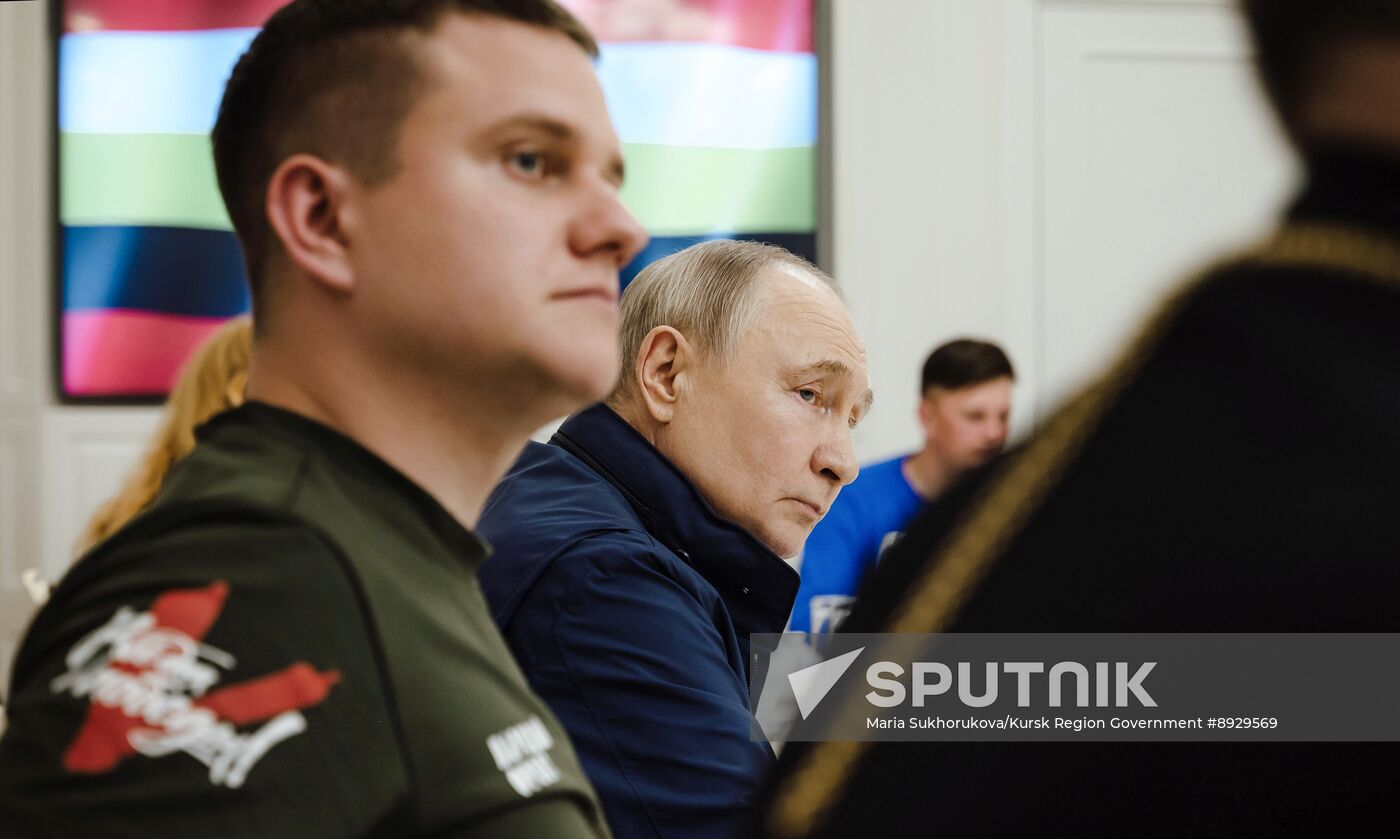 Russia Putin Kursk Region
