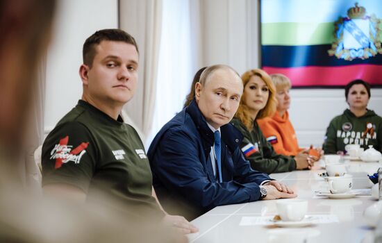 Russia Putin Kursk Region