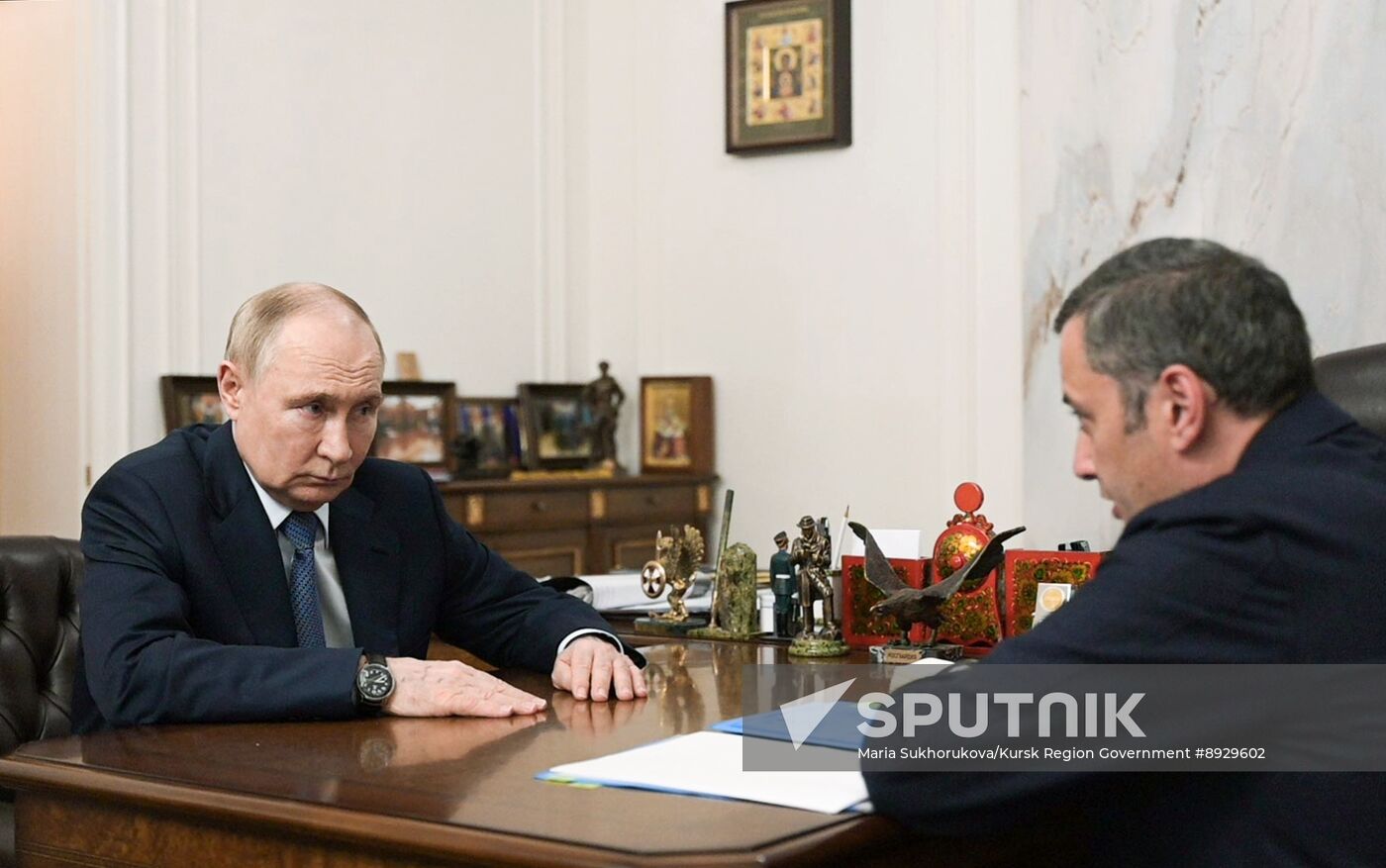 Russia Putin Kursk Region