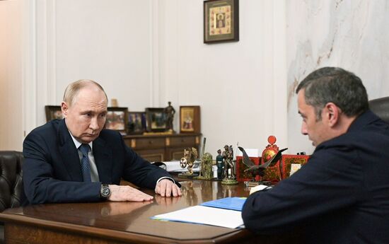 Russia Putin Kursk Region