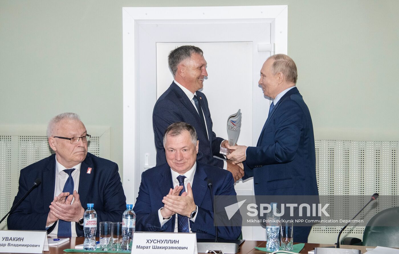 Russia Putin Kursk Region