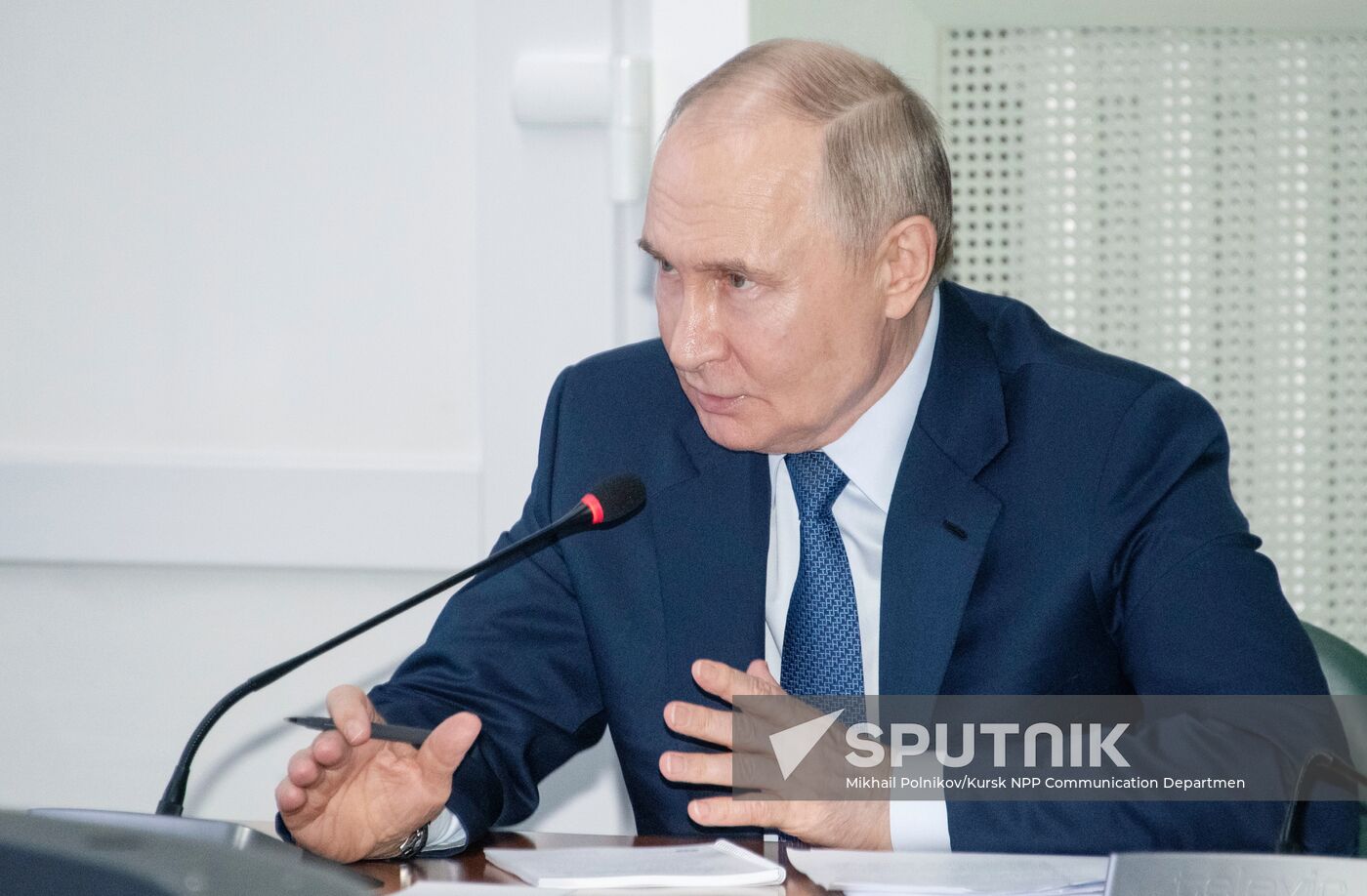Russia Putin Kursk Region