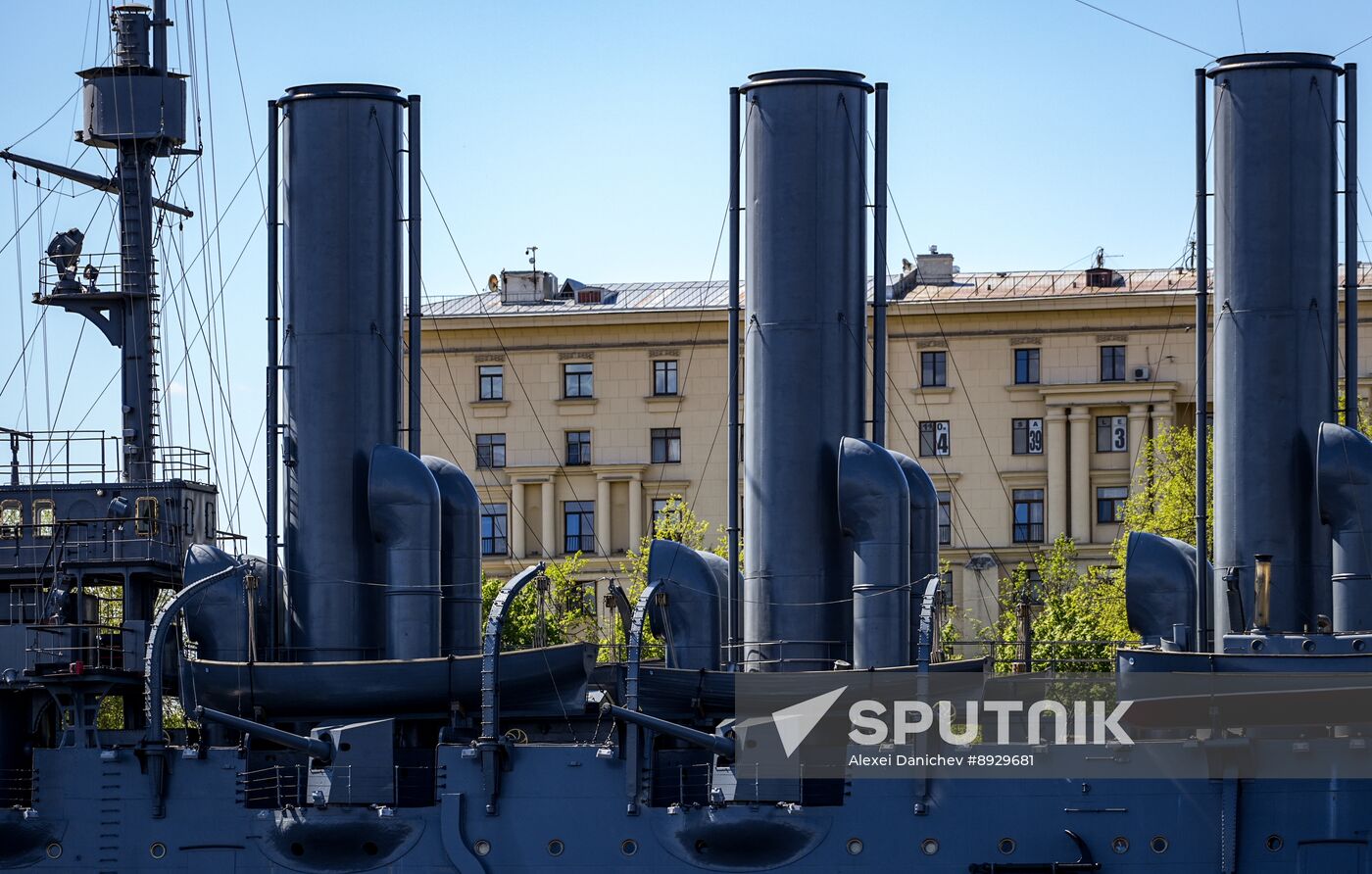 Russia Aurora Cruiser Anniversary