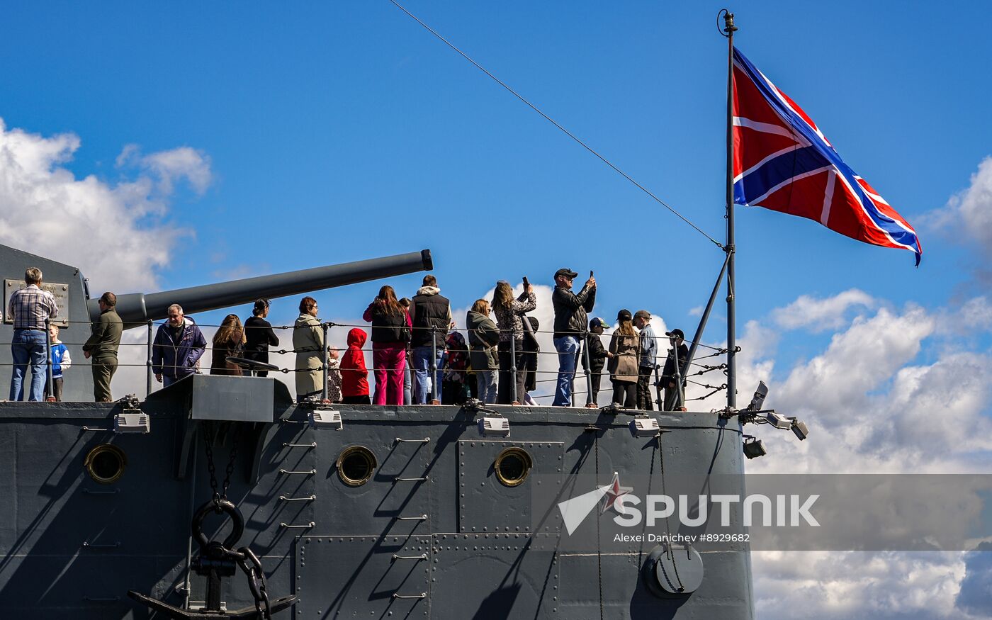 Russia Aurora Cruiser Anniversary
