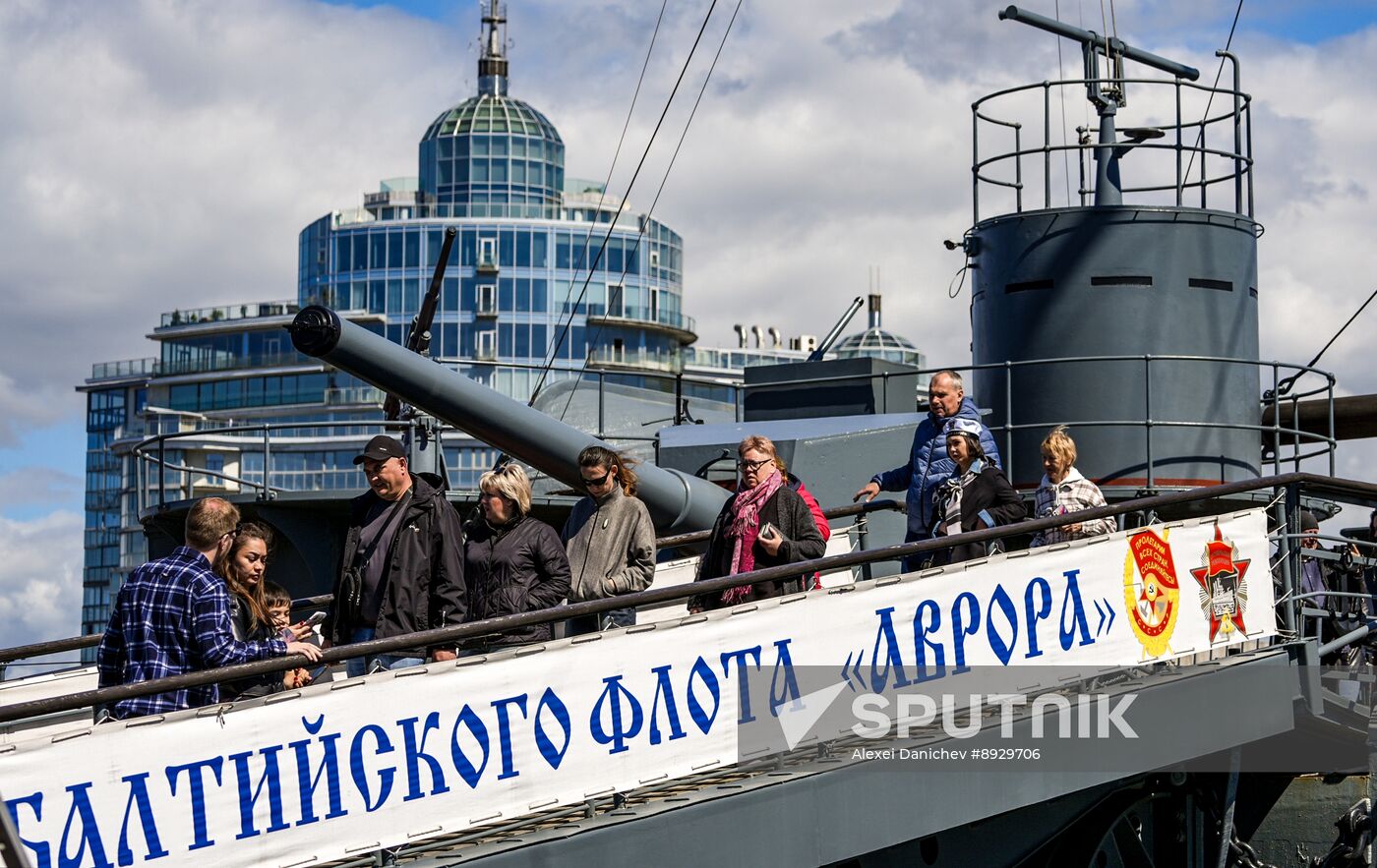 Russia Aurora Cruiser Anniversary
