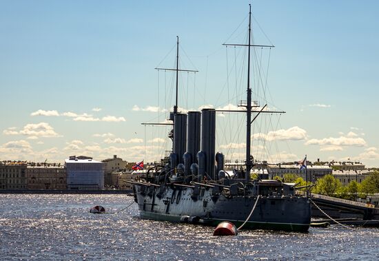 Russia Aurora Cruiser Anniversary