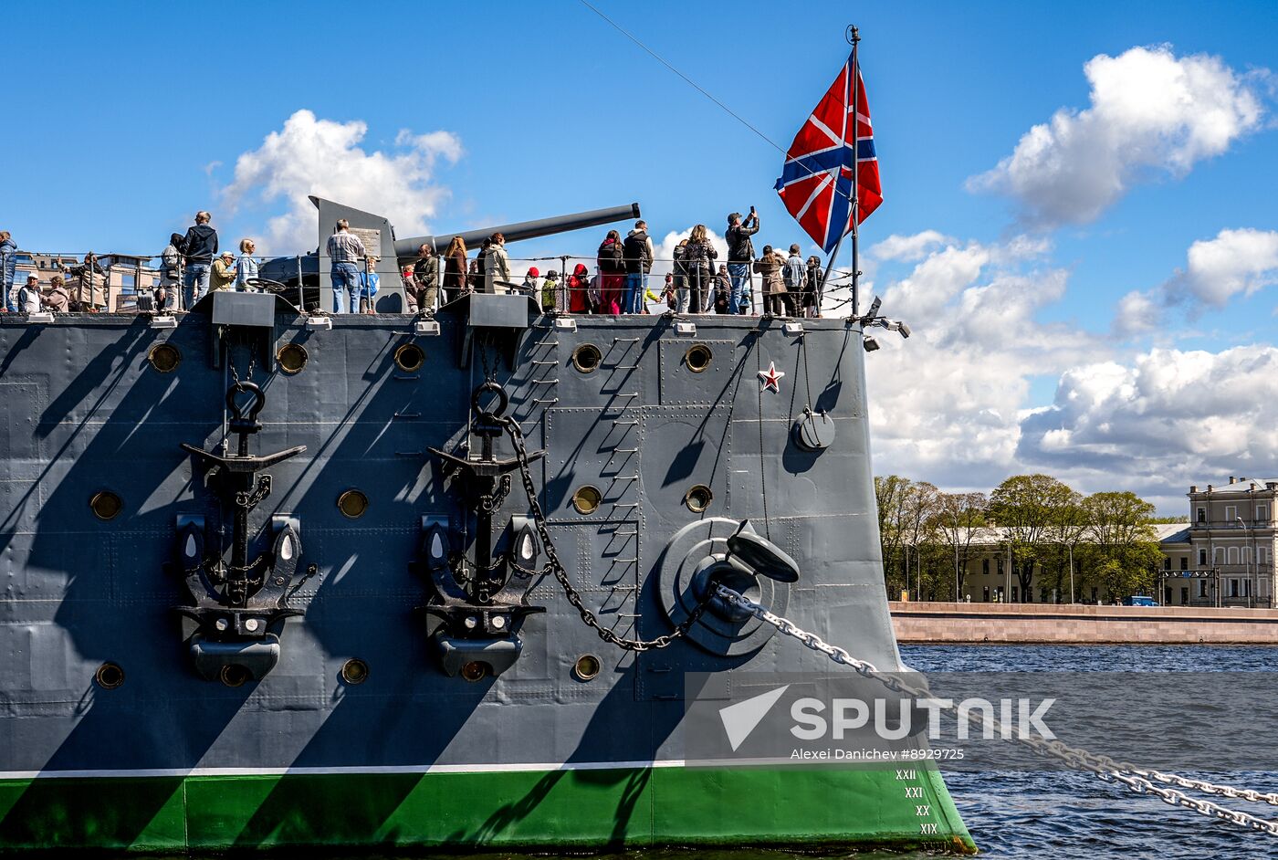 Russia Aurora Cruiser Anniversary