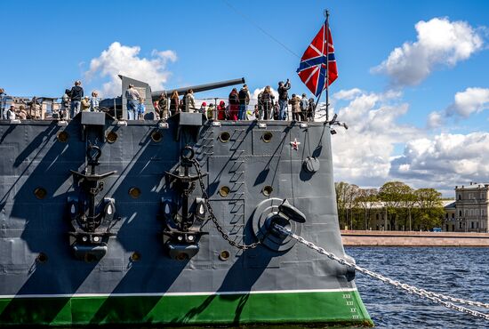 Russia Aurora Cruiser Anniversary