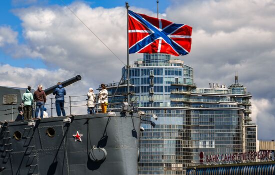 Russia Aurora Cruiser Anniversary