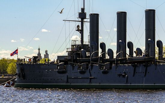 Russia Aurora Cruiser Anniversary