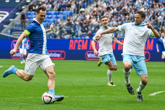 Russia Soccer Zenit Centenary Legends Match