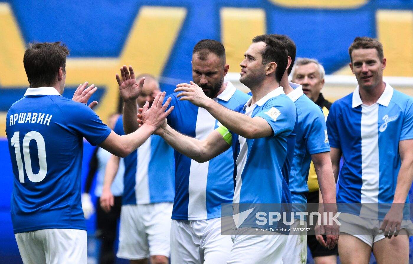 Russia Soccer Zenit Centenary Legends Match