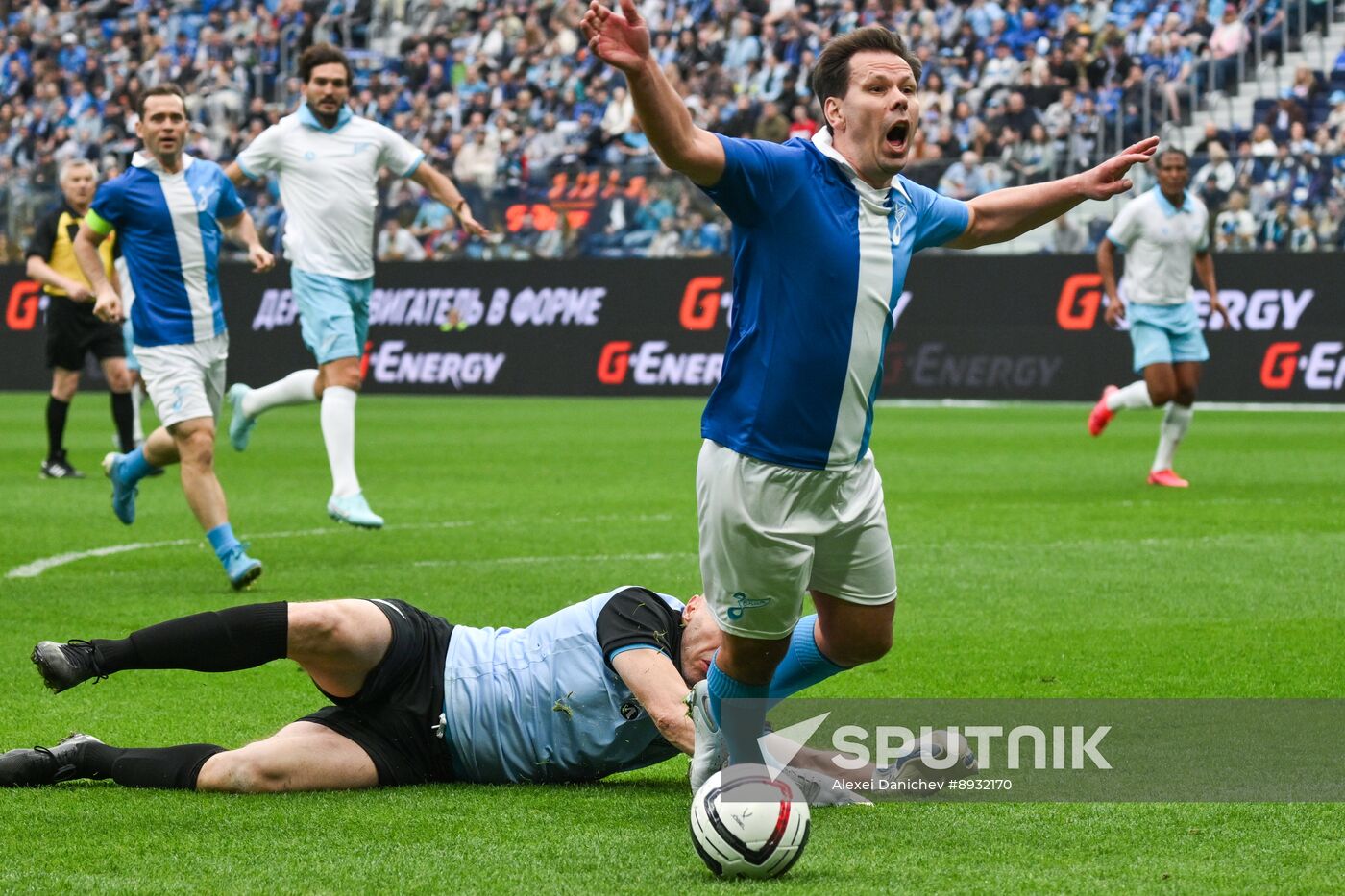 Russia Soccer Zenit Centenary Legends Match