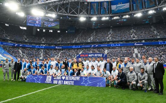 Russia Soccer Zenit Centenary Legends Match