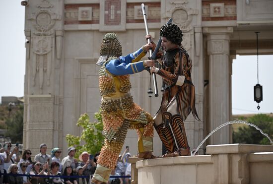Russia Crimea Historical Carnival Show