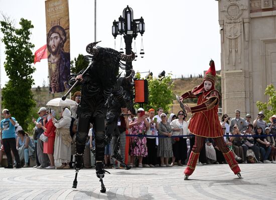 Russia Crimea Historical Carnival Show