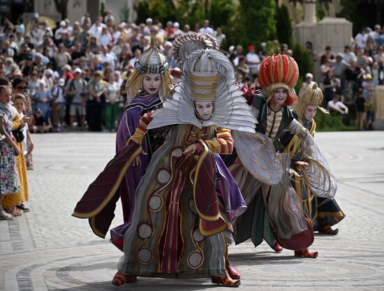 Russia Crimea Historical Carnival Show