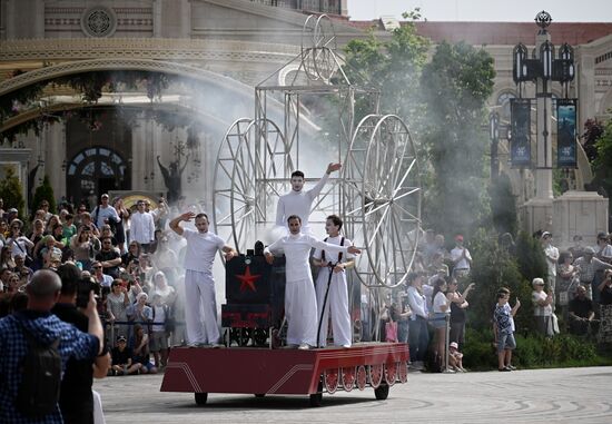 Russia Crimea Historical Carnival Show