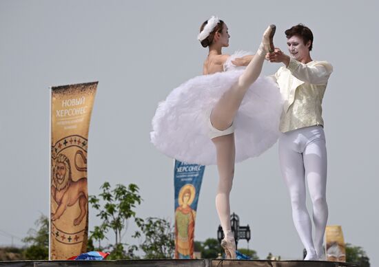 Russia Crimea Historical Carnival Show