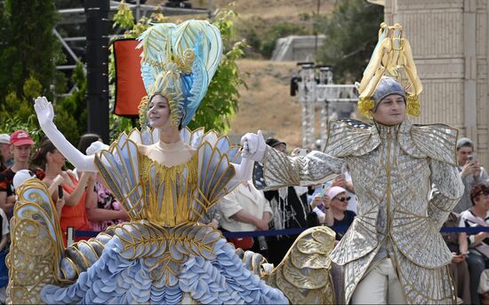 Russia Crimea Historical Carnival Show