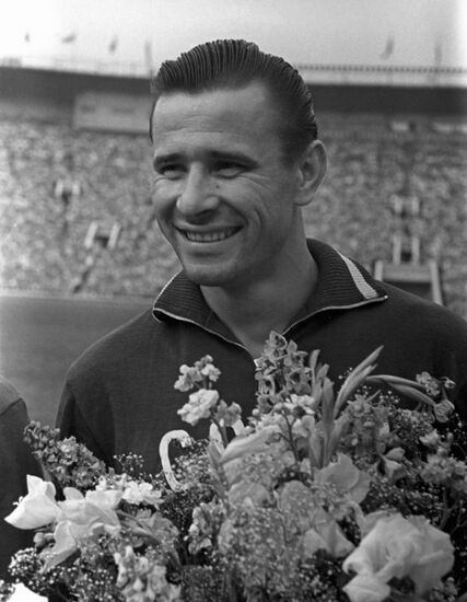 Lev Yashin, goal keeper of Soviet national football team