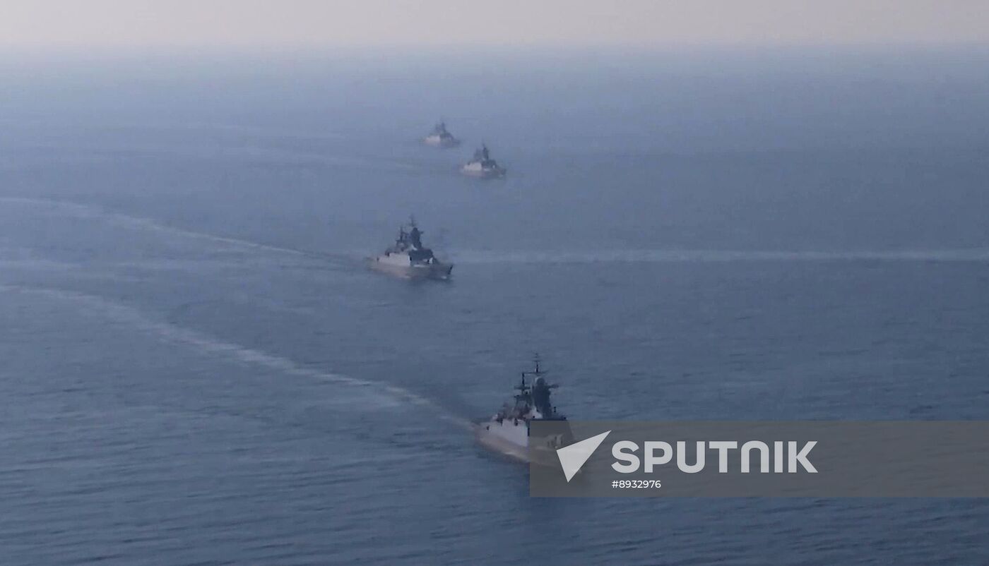 Russia Navy Baltic Fleet Drills