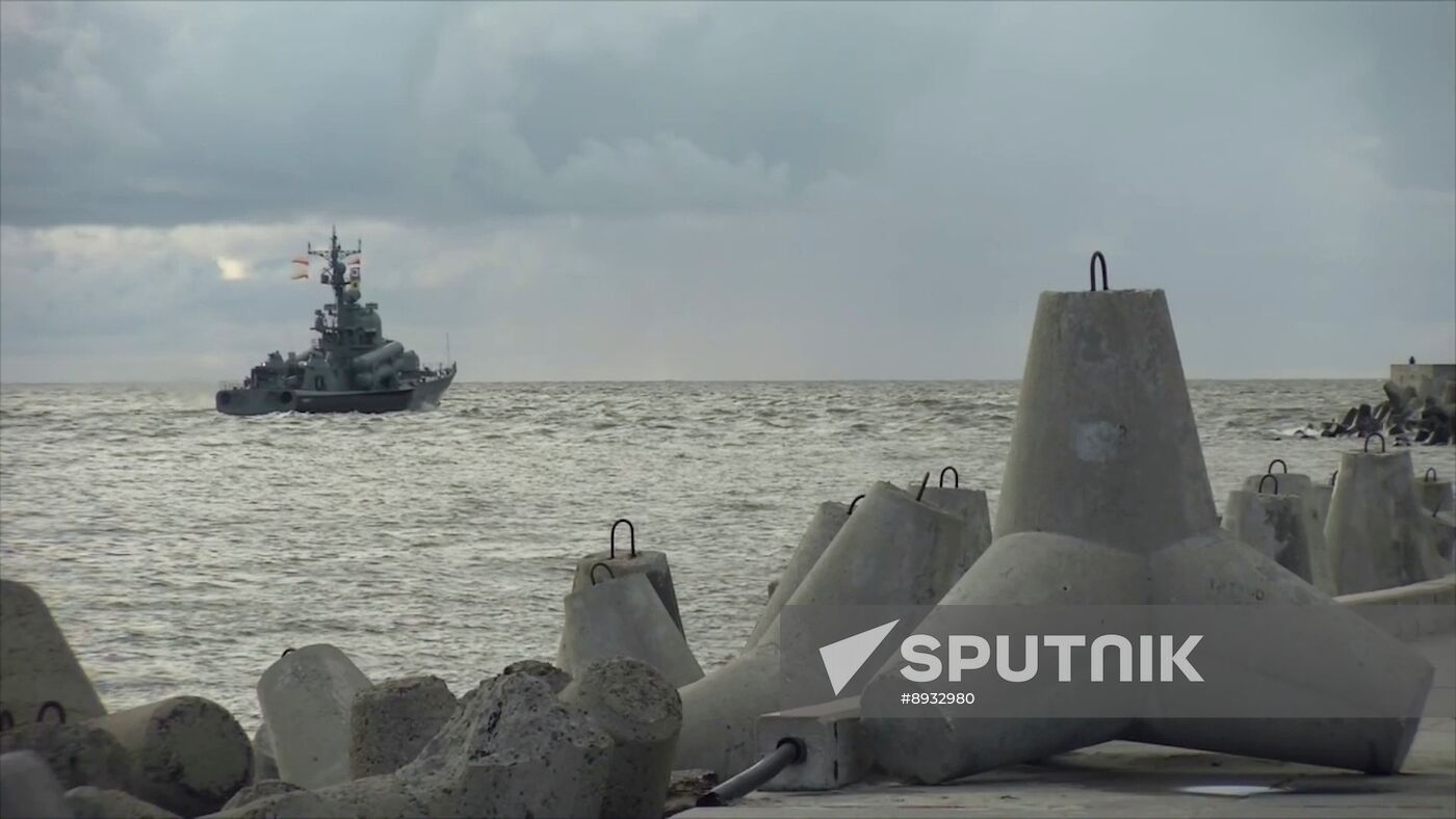 Russia Navy Baltic Fleet Drills