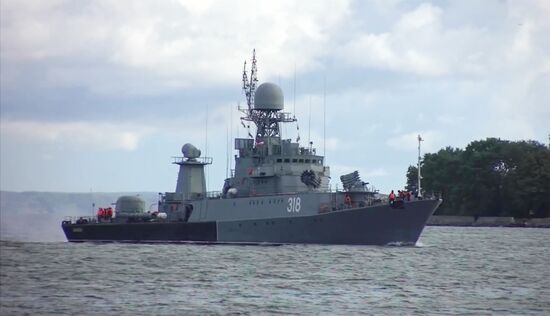 Russia Navy Baltic Fleet Drills
