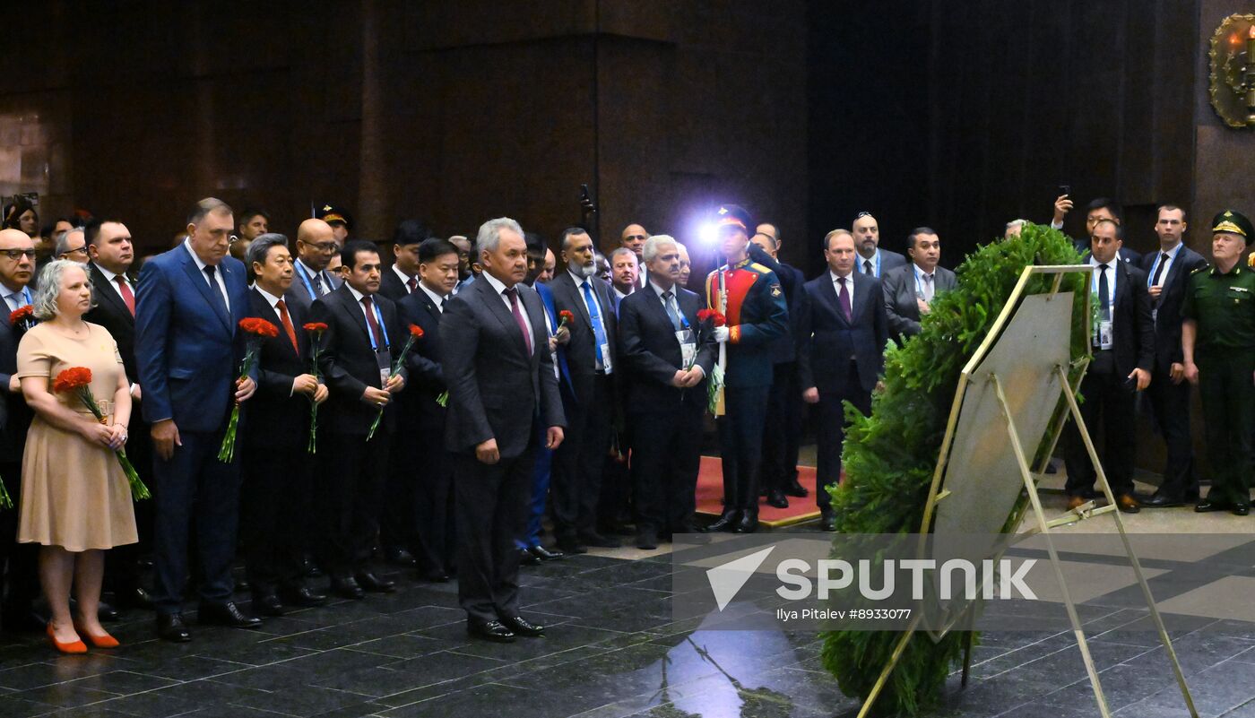 Russia International Security Meeting Wreath Laying