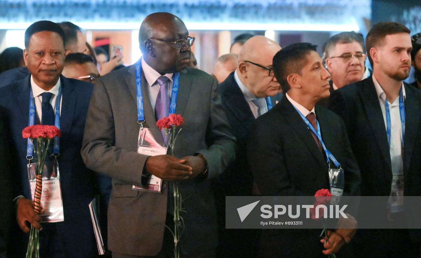 Russia International Security Meeting Wreath Laying