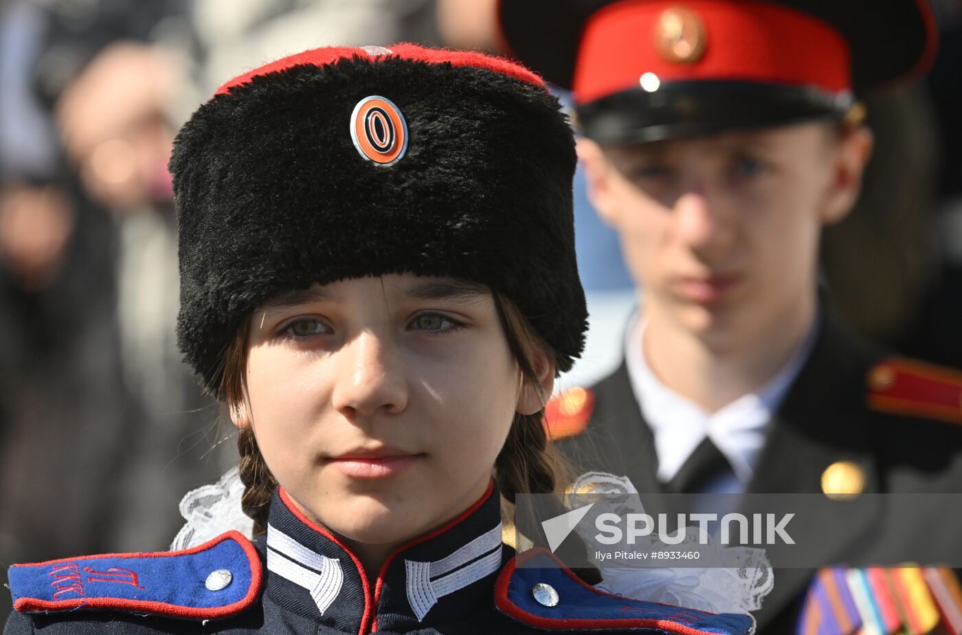 Russia Moscow Cadets Parade