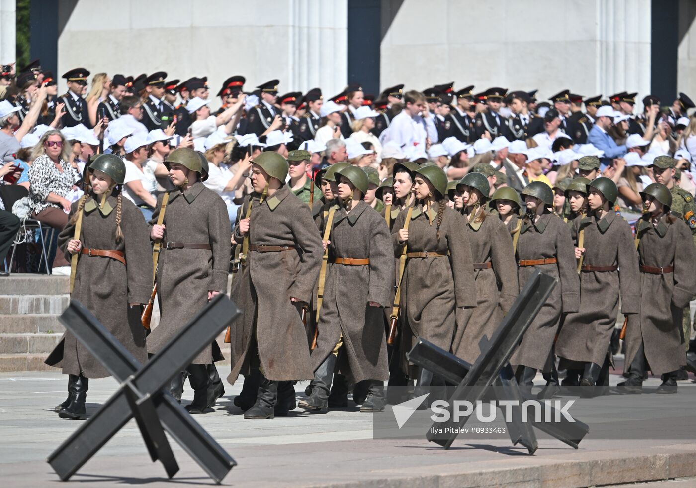 Russia Moscow Cadets Parade
