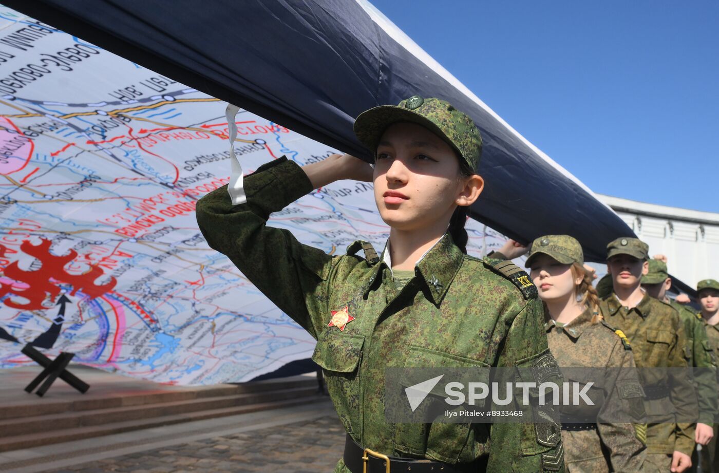 Russia Moscow Cadets Parade
