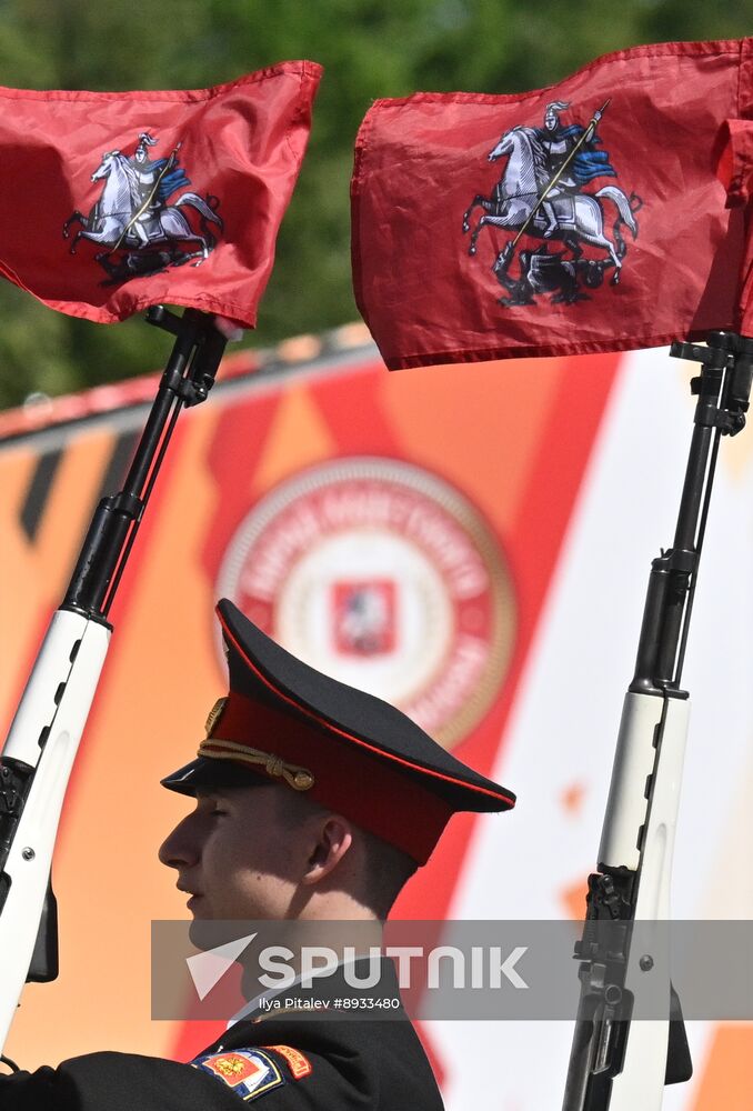 Russia Moscow Cadets Parade