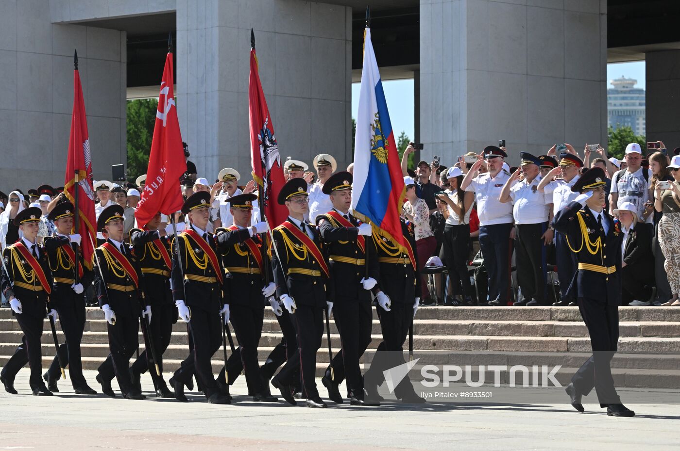 Russia Moscow Cadets Parade