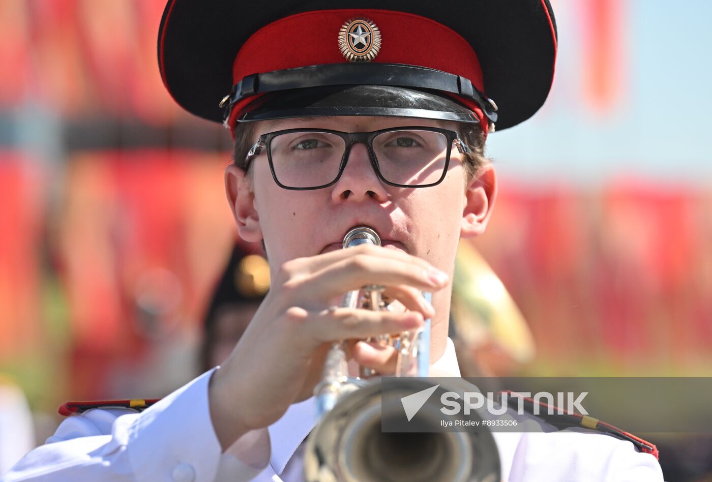 Russia Moscow Cadets Parade